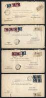 4 DIPLOMATIC Covers Sent By Registered Mail To Argentina In 1946, Very Interesting! - Sin Clasificación