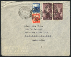 Airmail Cover Franked With 140L., Sent From Nomentano To Argentina On 16/MAR/1948, VF! - Zonder Classificatie