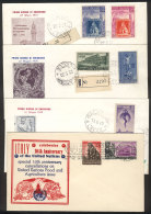 4 Covers Used Between 1949 And 1955, Very Fine Quality! - Unclassified