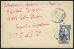 Cover Sent From Enna To Argentina On 24/SE/1955, Franked With 60L. (Sassone 750 ALONE), Very Fine! - Non Classificati