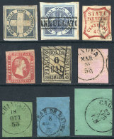 Lot Of Classic Stamps Of Various Italian States, Apparently Some Can Be Genuine And Others Can Be Forgeries, VF... - Non Classés