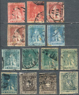 Lot Of Interesting Stamps, All Genuine, Mixed Quality (from Some With Defects To Others Of Fine Quality), Yvert... - Toscane