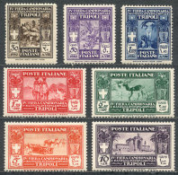 Sc.B23/B29, 1930 Animals, Tobacco, Etc. (Tripoli Fair), Cmpl. Set Of 7 Values, Mint Lightly Hinged, VF Quality! - Libia