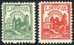 Sc.208/209, 1925 2 Definitive Stamps, VF Quality, Catalog Value US$50 - Lithuania