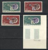 Yvert 41/42, 1962 First Satellite Television Transmission, Set Of 2 Values Perforated And IMPERFORATE, VF Quality! - Malí (1959-...)