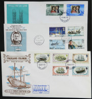 3 Nice FDC Covers Used In 1970s - Falkland