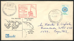 Special Flight Commemorating The Recapture Of The Malvinas/Falkland Islands, From Buenos Aires (cancelled... - Islas Malvinas