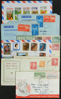 8 Varied Covers (2 Are Aerograms), Interesting Group, Some With Light Staining, Low Start! - Andere & Zonder Classificatie