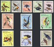 Sc.188/198, 1964/5 Birds, Complete Set Of 11 Unmounted Values, Excellent Quality, Catalog Value US$29+ - Papua Nuova Guinea