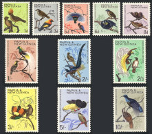 Sc.188/198, 1964/5 Birds, Complete Set Of 11 Unmounted Values, Excellent Quality, Catalog Value US$29+ - Papua-Neuguinea