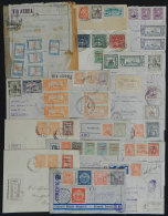 14 Covers + 1 Front + 1 Parcel Post Front, Sent By Airmail From Asunción To Buenos Aires Between 1930 And... - Paraguay