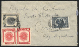 MIXED POSTAGE: Airmail Cover Sent To Argentina In FE/1950 Franked With 30c. + Argentina Stamp Of 20c. To Pay The... - Paraguay