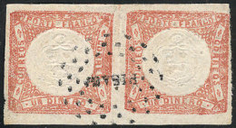 Sc.12, Pair Of Very Fine Quality Used With "PISAG." Cancel. - Peru