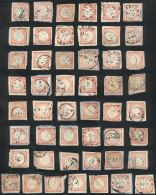 Sc.12, 49 Used Examples (almost All On Fragments), Most Of Very Fine Quality, And Many With Datestamps Of TACNA And... - Pérou