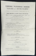 Brochure Of 1870 Promoting The Purchase Of Shares Of The Telegraph Co. "Compañía Telegráfica... - Peru