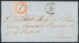 Entire Letter Sent From Cuzco To Lima On 19/AP/1863 To Pedro Diez Canceco (President Of The Republic), Franked With... - Peru