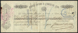 POSTAL MONEY ORDER Of Ayacucho 23/FE/1900 For 100 Soles De Plata To Be Paid To Mr. Miguel Richter In Lima, The... - Perù