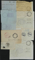Lot Of Old POSTAL MONEY ORDER Receipts, Or Fragments Of Receipts, With Interesting Postal Marks, Interesting Lot... - Peru