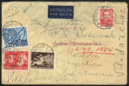 Airmail Cover With Good Postage Sent From Poznan To Córdoba (Argentina) On 19/DE/1949, The Addressee Had... - Other & Unclassified