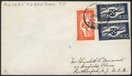 24/MAY/1939 First Flight Azores - New York, VF Quality. - Otros & Sin Clasificación