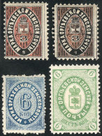 ORGEEV: 4 Different Stamps, Mint Original Gum, But With Some Adherences From The Album On Gum, Else VF Quality (the... - Zemstvos