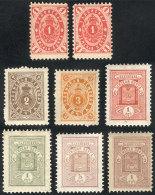 ZADONSK: 8 Stamps, Mint With Gum, 3 Or 4 Examples With Some Adherences From The Album On Gum, Else VF Quality! - Zemstvos