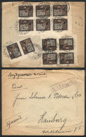 Airmail Cover Sent From Moscow To Germany On 9/NO/1922 With Very Nice Postage Applied On Back! - Otros & Sin Clasificación