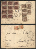 Registered Cover Sent From Moscow To Germany On 10/AP/1923 With Very Nice Postage Applied On Back! - Other & Unclassified
