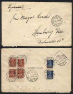 Cover Sent From Moscow To Germany On 31/MAR/1924, Franked On Back With 32k. (combining Imperf And Perforated... - Altri & Non Classificati