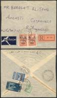 Registered Airmail Cover Sent From DAMAS To Argentina On 1/DE/1946, Via New York, With Nice Postage On Front And... - Syrie