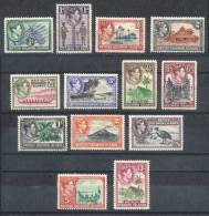 Sc.67/79, 1939/51 Bird, Landscapes Etc., Complete Set Of 13 Values, Very Fine Quality! - Isole Salomone (...-1978)