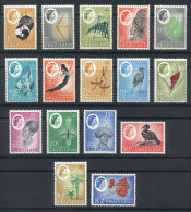 Sc.92/107, 1962 Animals, Flowers, Etc., Complete Set Of 16 Values, Mint Very Lightly Hinged, VF Quality, Catalog... - Swaziland (...-1967)