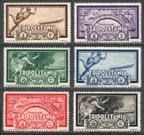 Sc.C21/C26, 1933 Zeppelin, Cmpl. Set Of 6 Values, MNH, VF Quality! - Tripolitaine