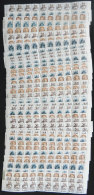 LOCAL OVERPRINTS OF 1992: Lot Of 42 Strips Of 10 Stamps Of Different Values, With Different Local Overprints (in... - Ukraine