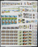 DISNEY: Approximately 2,000 Stamps (about 110 Different Types In Blocks Of 15 Or 20 Each), All MNH And Of Excellent... - Autres & Non Classés