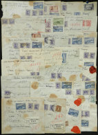 25 Covers With DECLARED VALUE Sent To Argentina In The 1950s, Interesting Lot! - Uruguay