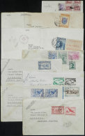 49 Covers Sent To Argentina (almost All Of The 1950s), Most Airmail And Many Registered. With Some Nice Postages,... - Uruguay