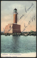 Montevideo: Punta Carretas Lighthouse, Editor Papelera Galli, Used In 1907, VF! - Uruguay