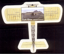 South Africa, 2011, MNH, M/S, 100th Anniv Of Aerial Post Flight, Shaped, Odd, Unusual, Aviation, Bleriot Monoplane Plane - Unused Stamps