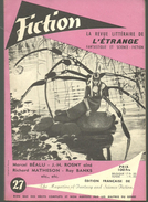 FICTION N° 27 Février  1956 Revue Littéraire De L'étrange Fantastique Et Science Fiction -  Marcel BEALU, J H ROSNY Etc - Other & Unclassified