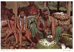 (715) Samoa  - Cutting Copra - Samoa