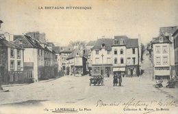 La Bretagne Pittoresque, Lamballe - La Place - Collection A. Waron - Carte N° 154, Dos Simple - Lamballe