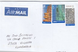 Australia  2017 - Busta X L'Italia  Affrancata Con 3 Stamps - Cartas & Documentos