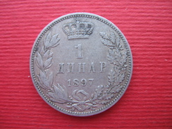 1 DINAR 1897 SILVER - Serbien