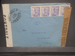 ESPAGNE - Enveloppe De Madrid En 1945 Pour Paris Avec Contrôle Postal, + Censure De Madrid - L 7365 - Marcas De Censura Nacional