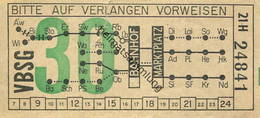 Schweiz - VBSG Verkehrsbetriebe Der Stadt St. Gallen -  Bahnhof Marktplatz - Fahrkarte - Europe