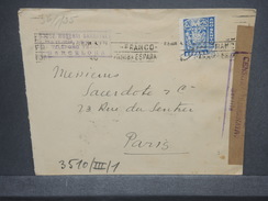 ESPAGNE - Enveloppe Commerciale De Barcelone En 1941 Pour Paris Avec Censure De Séville - L 7372 - Republikanische Zensur