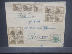 ESPAGNE- Enveloppe De Sanlucar  Pour Paris En 1937 , Censure Militaire De Sanlucar De Barrameda - L 7378 - Bolli Di Censura Repubblicana