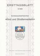 BRD / First Day Sheet (1983/13) 5300 Bonn 1: Child And Road Traffic - Police - Gendarmerie