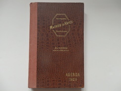 Bel Agenda De 1929 Des Confections Mathieu&Hayésnplace De L'hôtel De Ville à Auxerre (89). - Grand Format : 1921-40